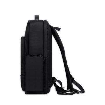Tas ransel laptop tahan air hitam 16 inci untuk pekerjaan bisnis multifungsi