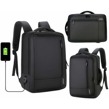 Bisnis Anti Pencurian Slim Laptop tahan lama ransel 15,6 inci Dengan USB Charging Port, tahan air