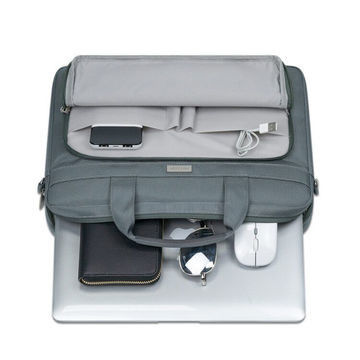360 Bag Laptop Bisnis Pelindung Bahan Poliester Dengan Tali