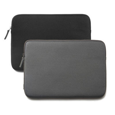 Tas Laptop yang disesuaikan Sleeve, Neoprene Laptop Case dengan warna abu-abu hitam