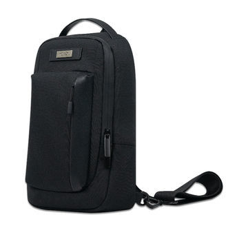 Water Resistant Briefcase Sling Bag Durable Warna Hitam Untuk Tablet